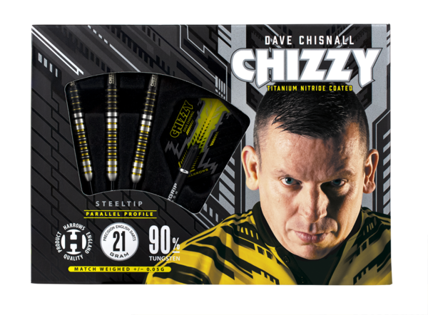 Harrows Dave Chisnall "Chizzy" 90% tungsten dartpijlen 23 gram