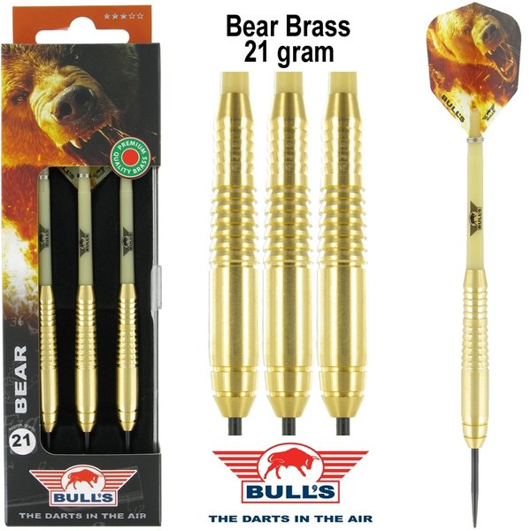 Bull's Bear Brass dartpijlen 21 gram