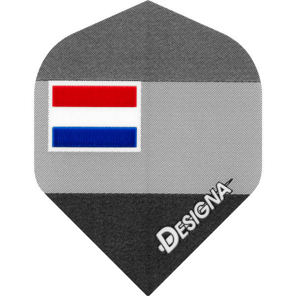 Designa Patriot X Dart Flight Grey Dutch Flag